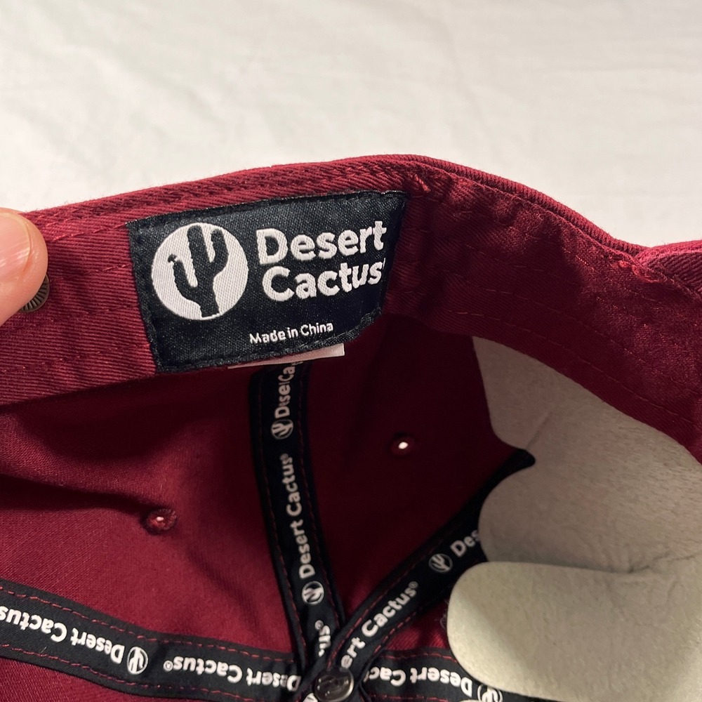 Desert Cactus Fordham University Baseball Hat Adult OS Red NEW Rams Embroidered - Picture 8 of 9